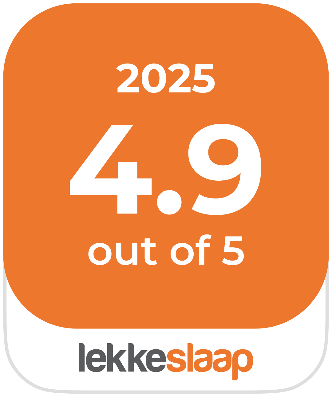 LekkeSlaap Award